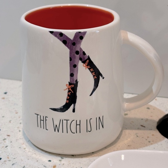 Rae Dunn Halloween Witch Mugs & Tray Dish I Put A Spell On You The Witch Is In - Picture 6 of 14